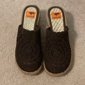 Rocket Dog Crochet Knit Clogs